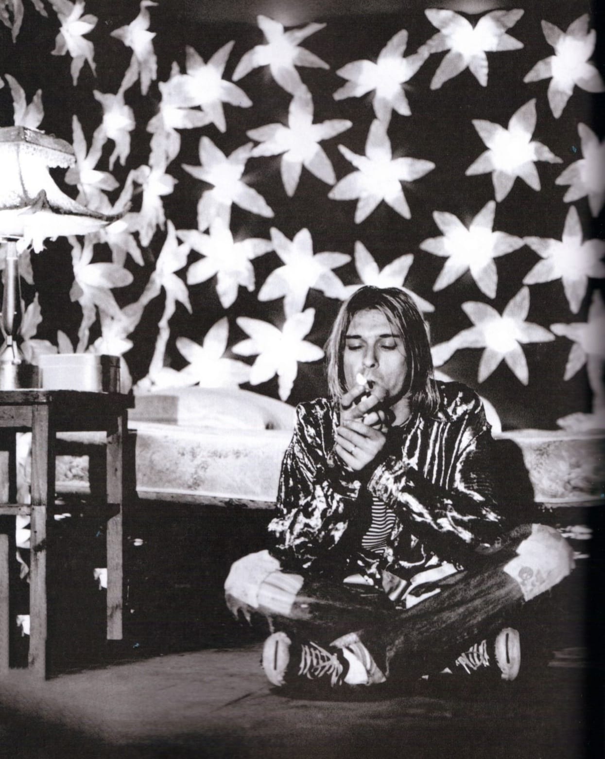 KURT COBAIN • • On the set of Nirvana