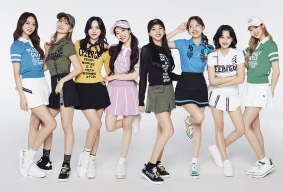 TWICE is the new model for Pearly gates (golf brand) 💖