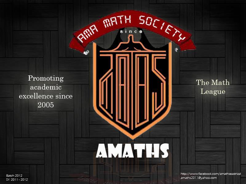 Amaths (AMA Mathematics Society) | Antipolo