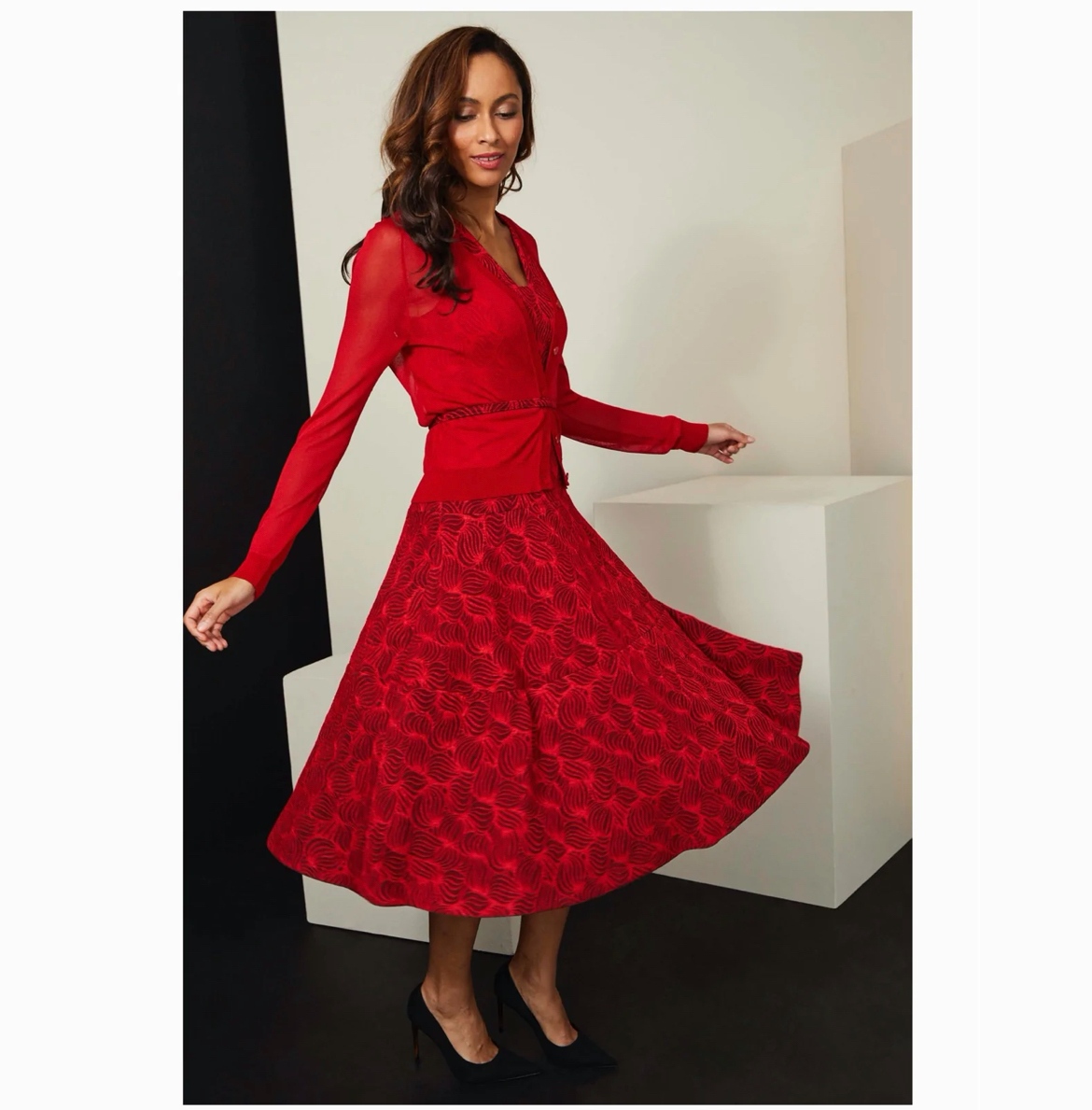 long sleeve white summer dress Freya Temple Chic Bloom Sequin Mini Rockabilly Wedding forgiving in the waist Color:Angel's Wing