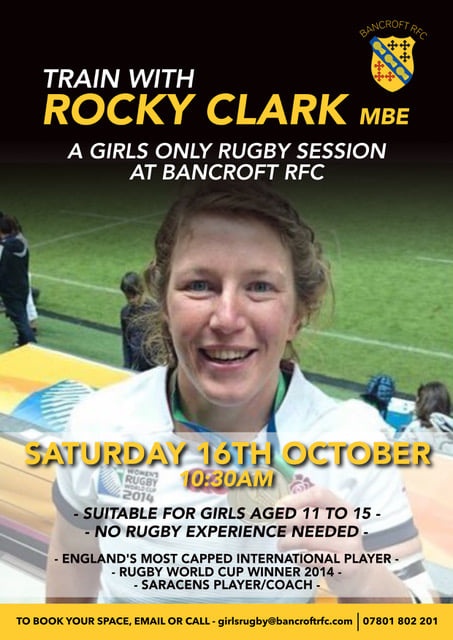 Rocky Clark MBE is running an open... - Bancroft Rugby Club | Facebook