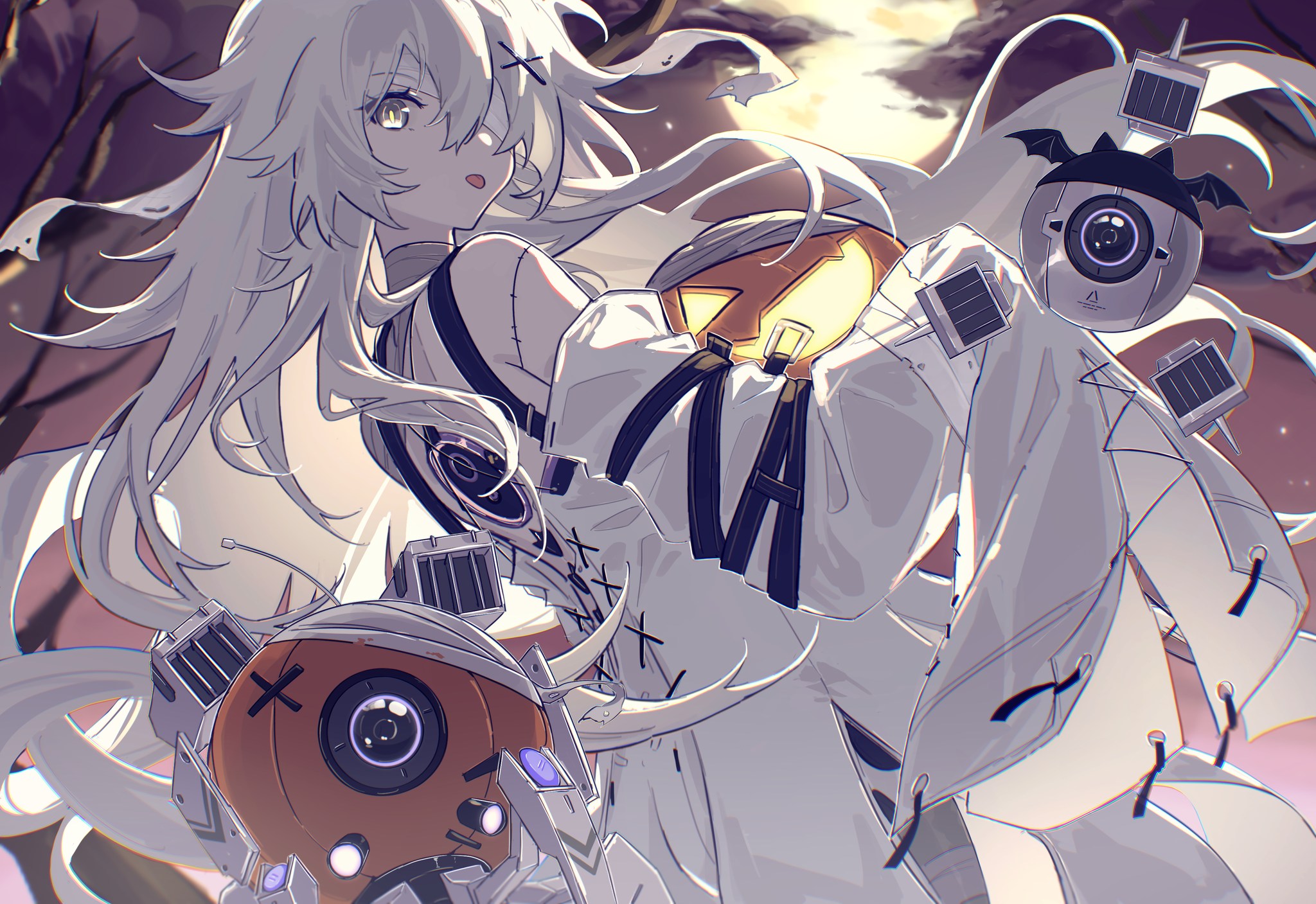 【希少/海外正規品】イラストレーター Nightcrow / 複製原画 正規品 When the night comes, even Snore becomes spooky. Thanks to