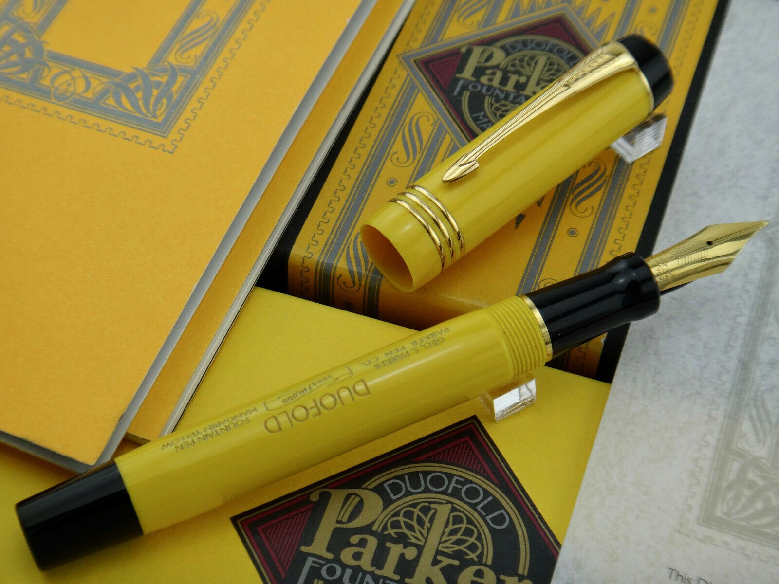 What's the value of a 1995 Parker Duofold Mandarin Yellow fountain