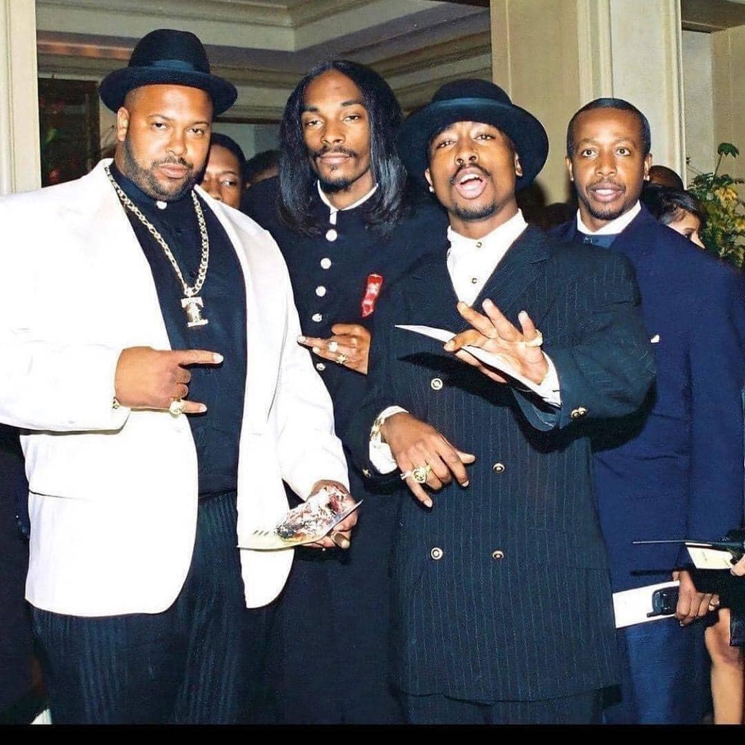 Big Suge, Snoop Dogg, 2Pac and MC Hammer