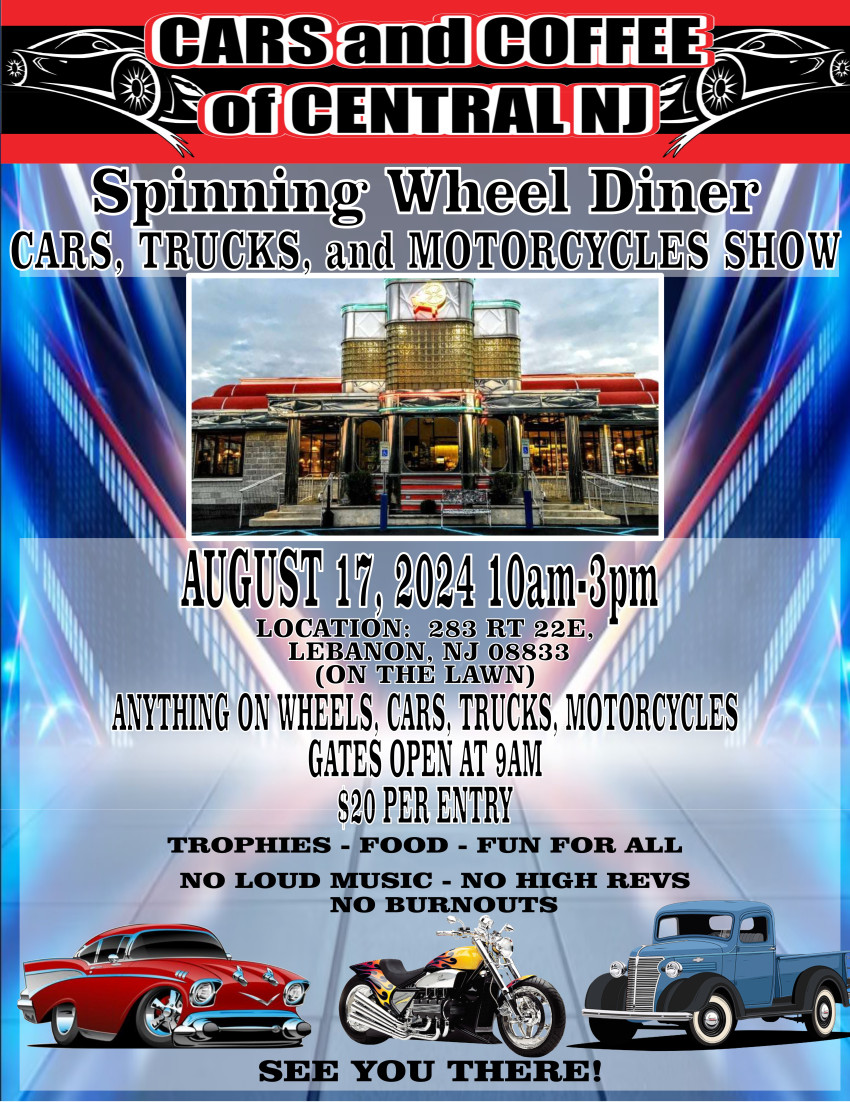 Spinning Wheel Diner Car Show!