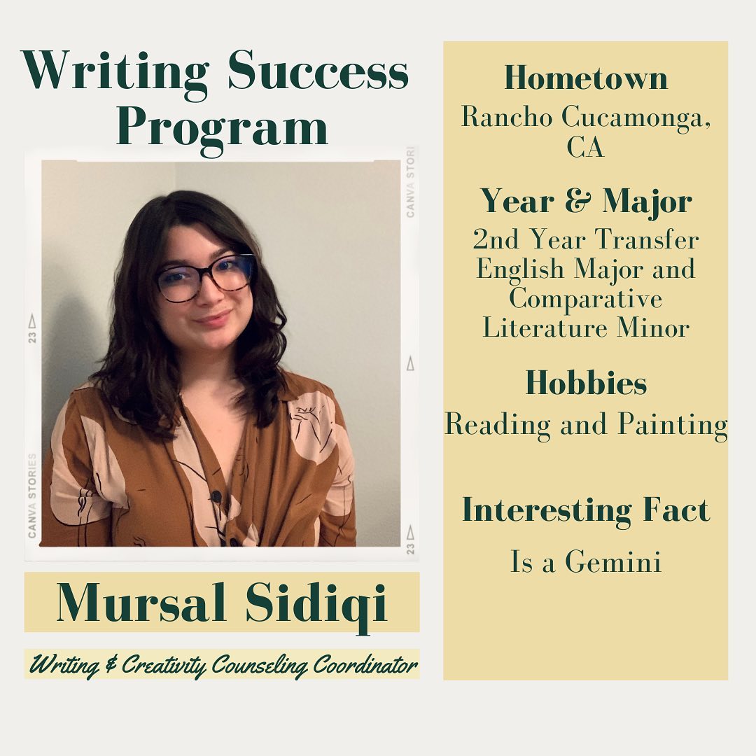 Meet our 2021-2022 WSP... - Writing Success Program at UCLA | Facebook