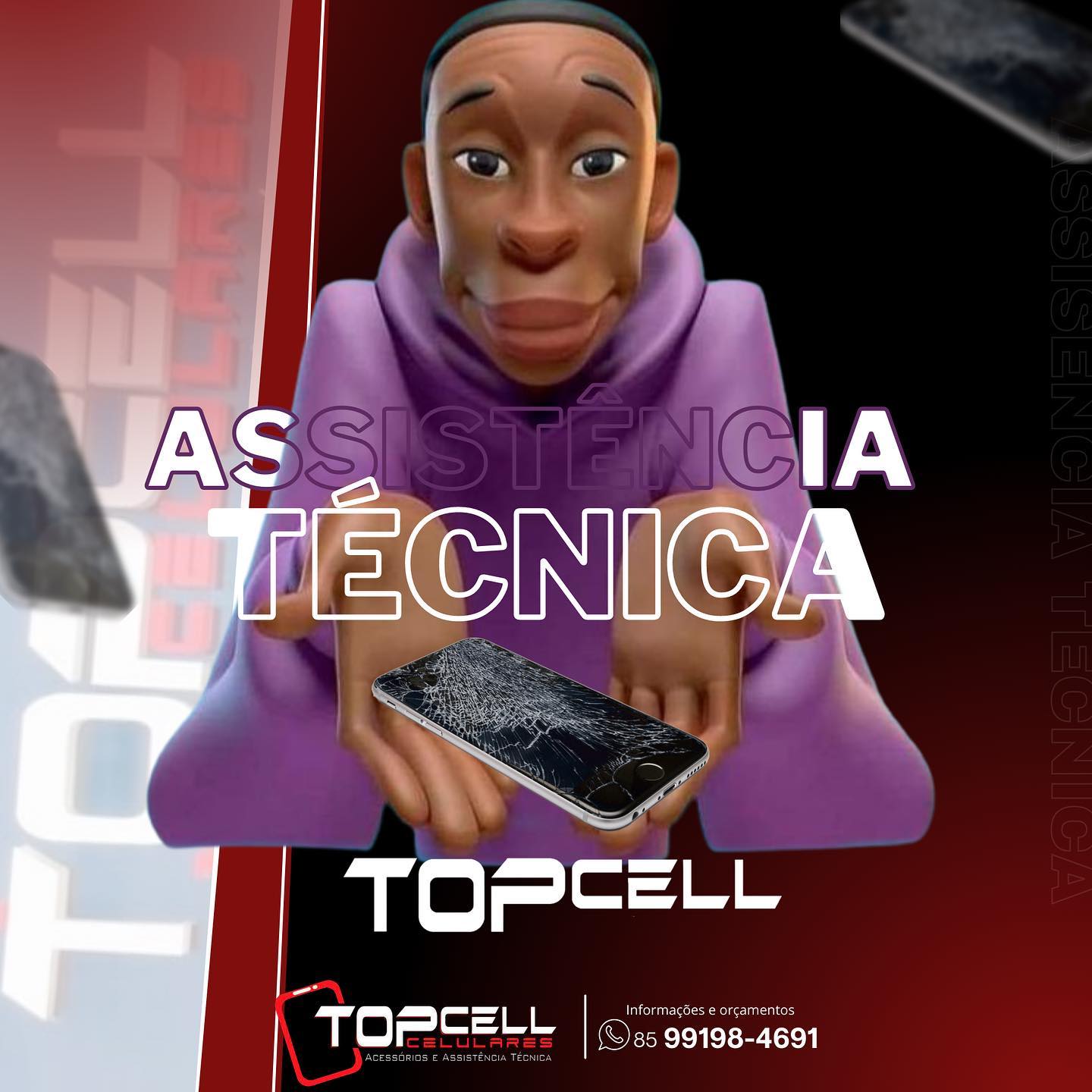 Topcell - Na @topcellaquirazoficial você encontra assistência técnica ...