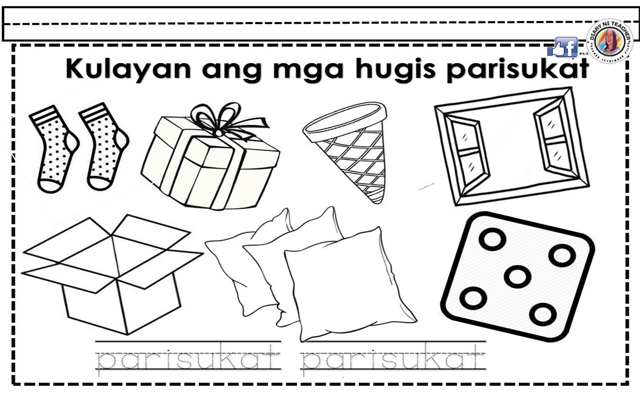 MGA HUGIS WORKSHEET - Diary ni Teacher | Facebook