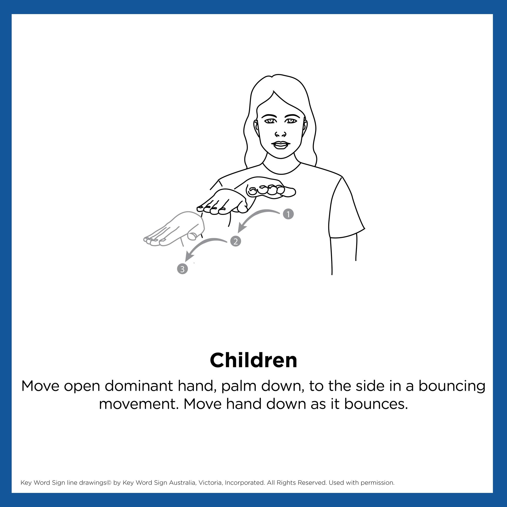 Here's a useful sign - CHILDREN.... - Key Word Sign Australia | Facebook