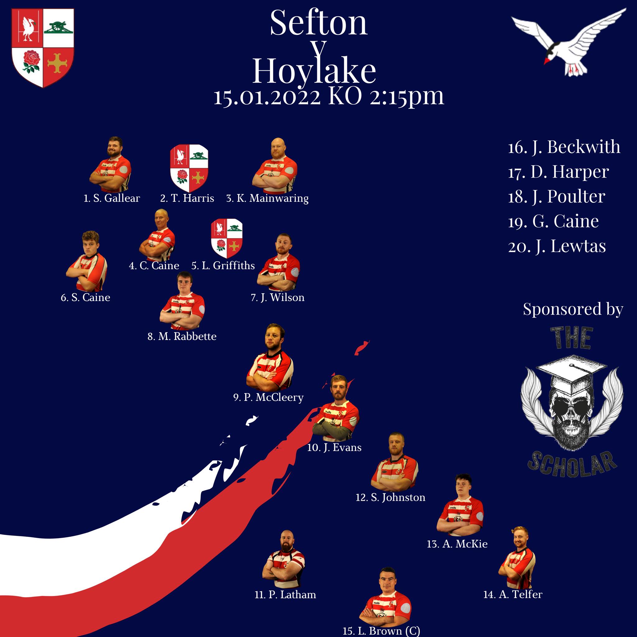 Sefton RUFC - Your 1XV to line up v Hoylake RFC today in the first home ...