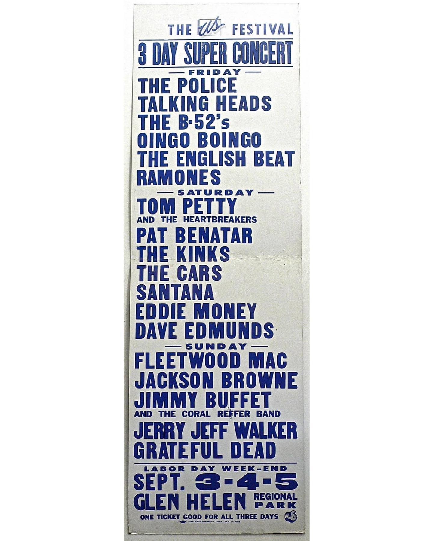 ? SEPTEMBER 5 1982 ? Fleetwood Mac at US Festival 1982, Glen 