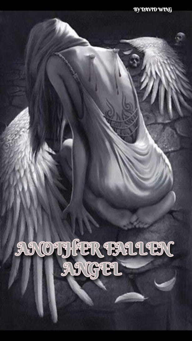 A broken angel's shattered heart and lost wings