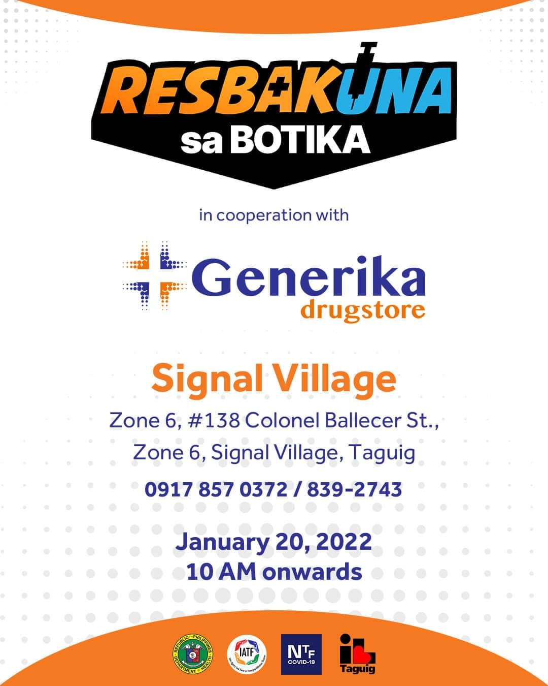 Generika Drugstore Taguig Signal 1 | Taguig
