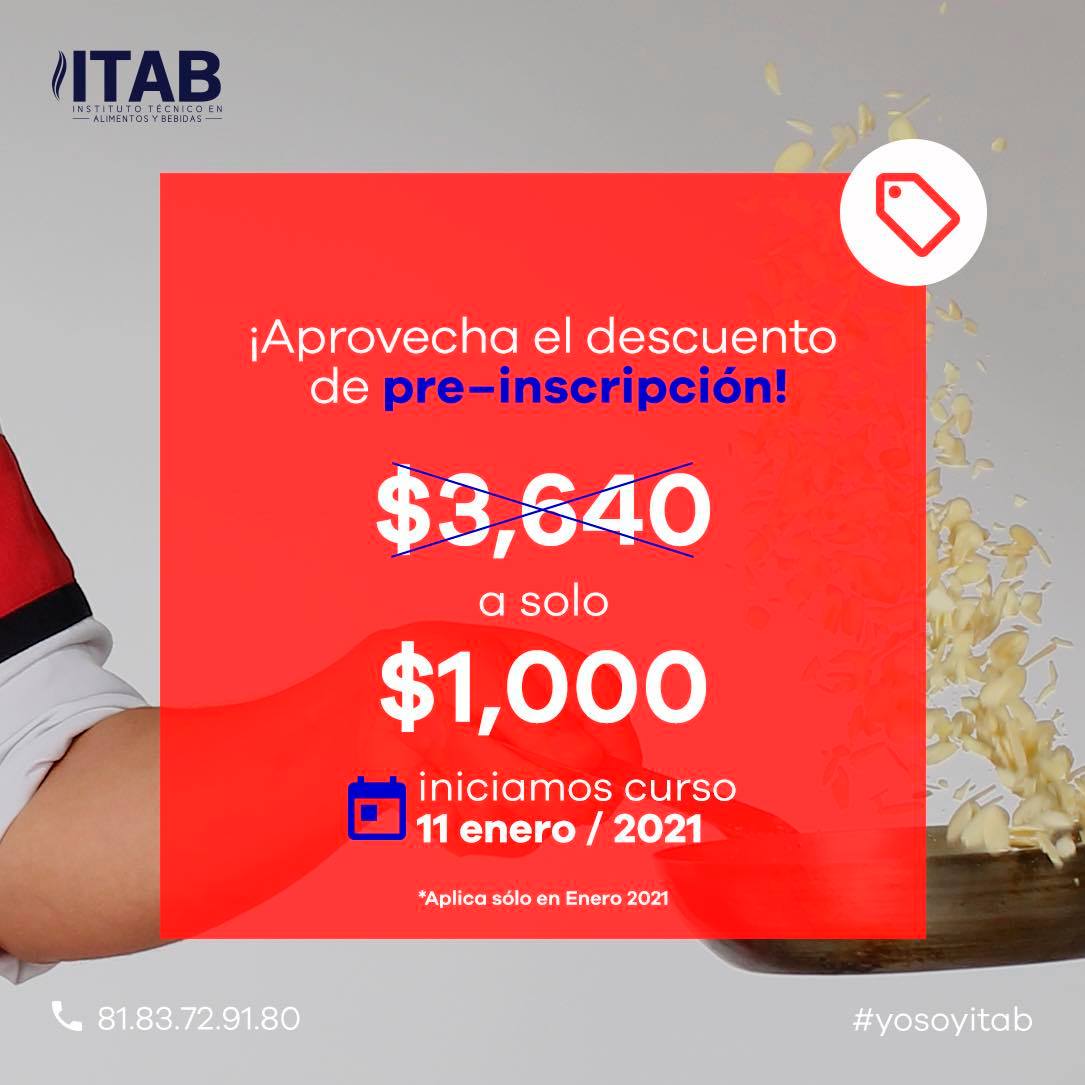 Te recordamos que... - ITAB Centro de Formación Gastronómica | Facebook