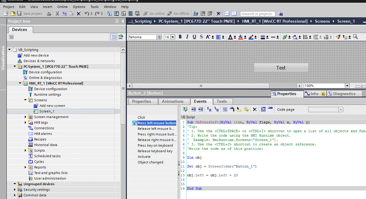 SCADA World - VB Scripting in WinCC TIA Pro 🚀 The next...