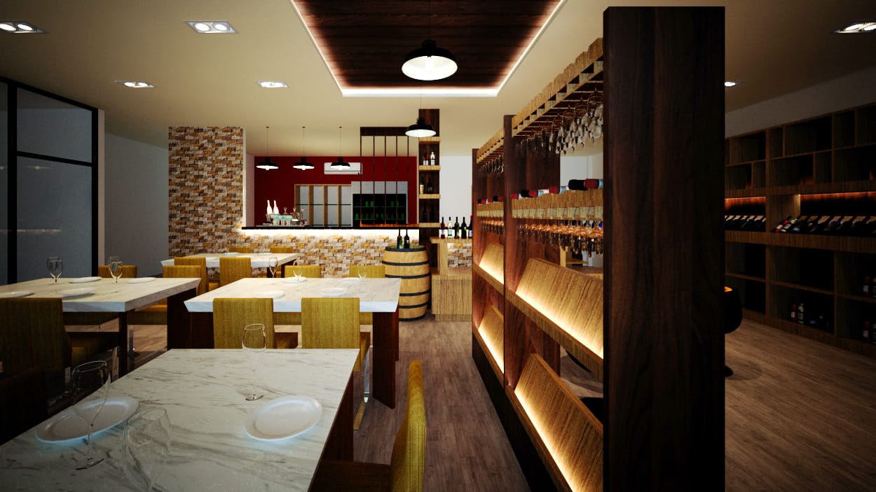 KIRIN design - Project : ออกแบบ รีโนเวท ร้าน Wine lover...