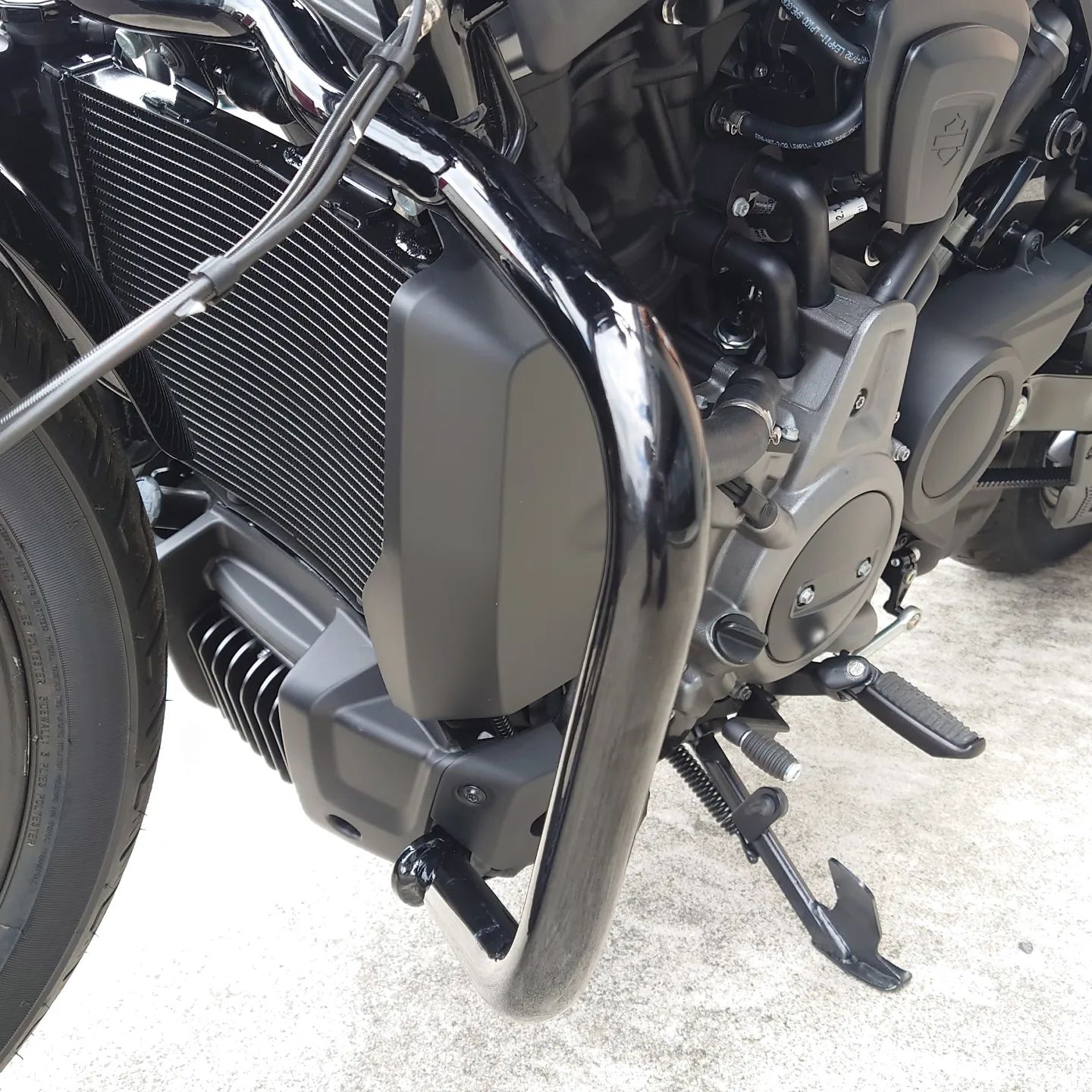 ナイトスター＆エンジンガード。 試乗車には少しでも安心して試乗して