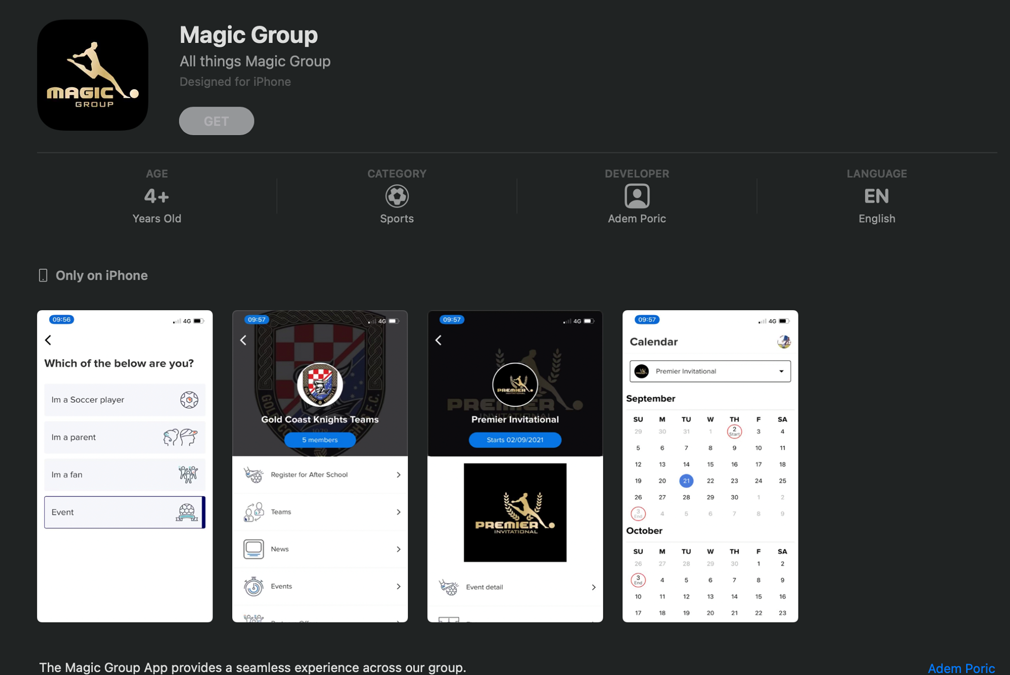 The Magic Group App is available... - Premier Invitational