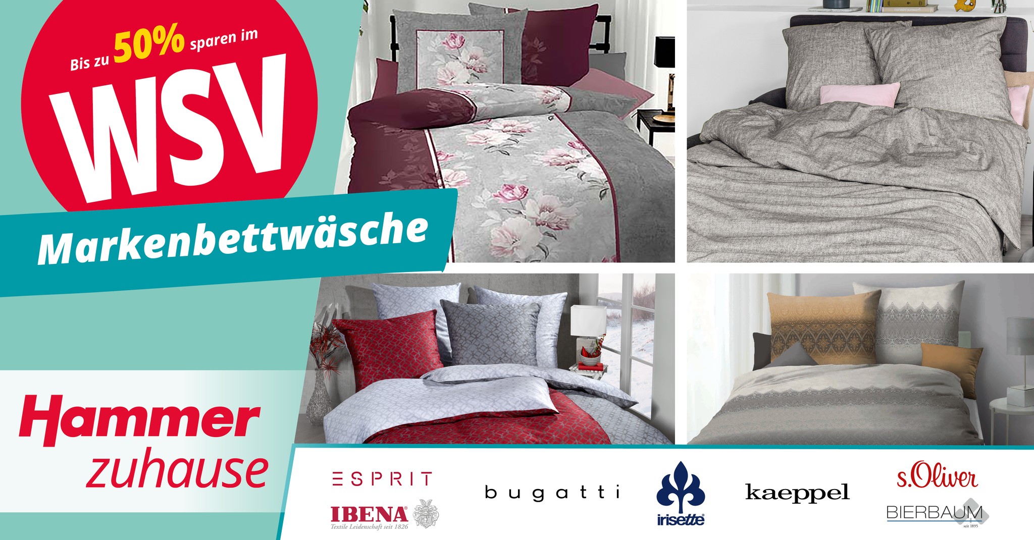 😍 Jetzt im Hammer WSV – wenn das keine Preiskracher sind! 😍 #hammerzuhause #hammerbettwäsche 🏁 Online oder auch direkt im Hammer Fachmarkt in Ihrer Nähe: https://www.hammer-zuhause.de/betten/c/bettwaesche-spannbetttuecher