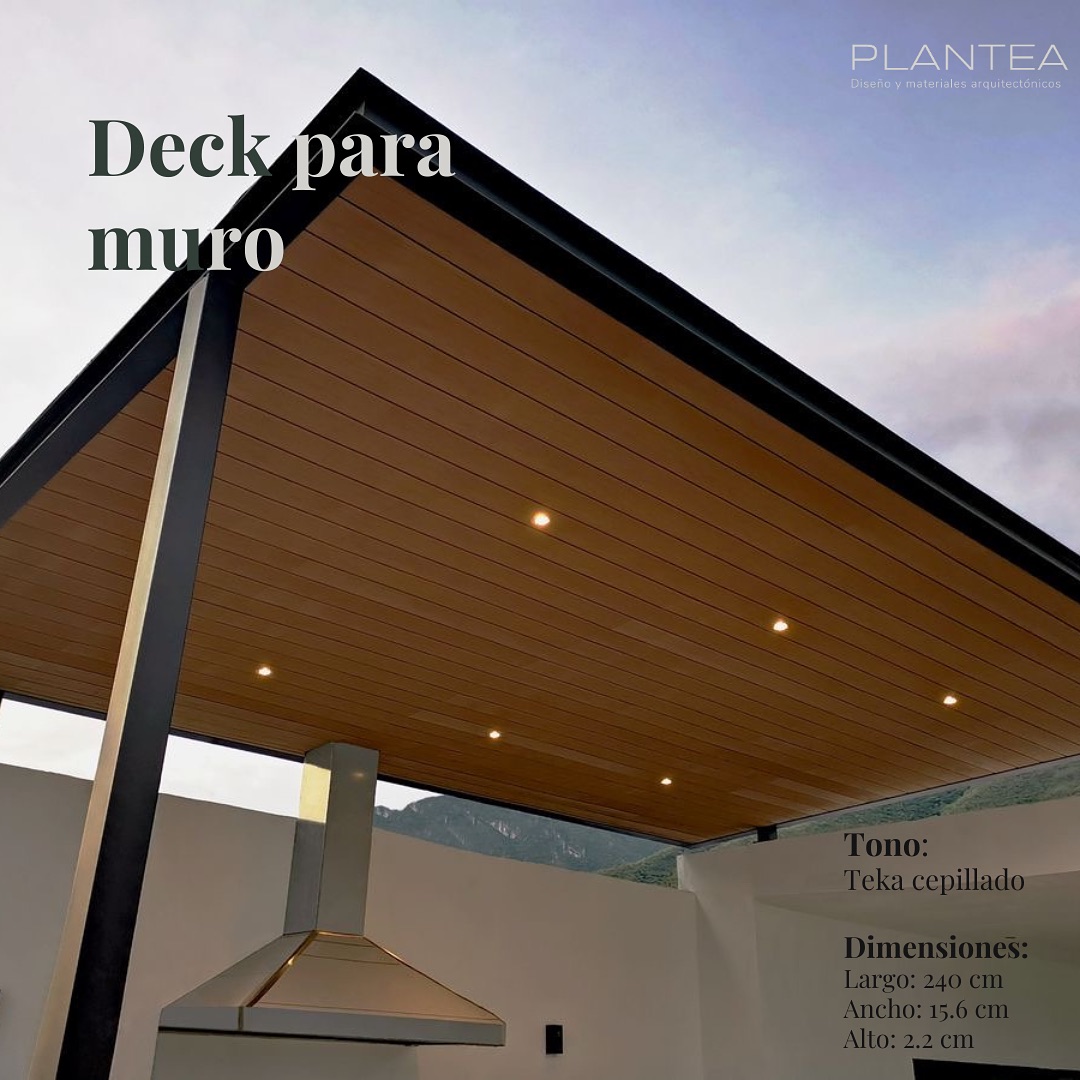 Grupo - Wall cladding o también conocido como deck para muro Resistente ...