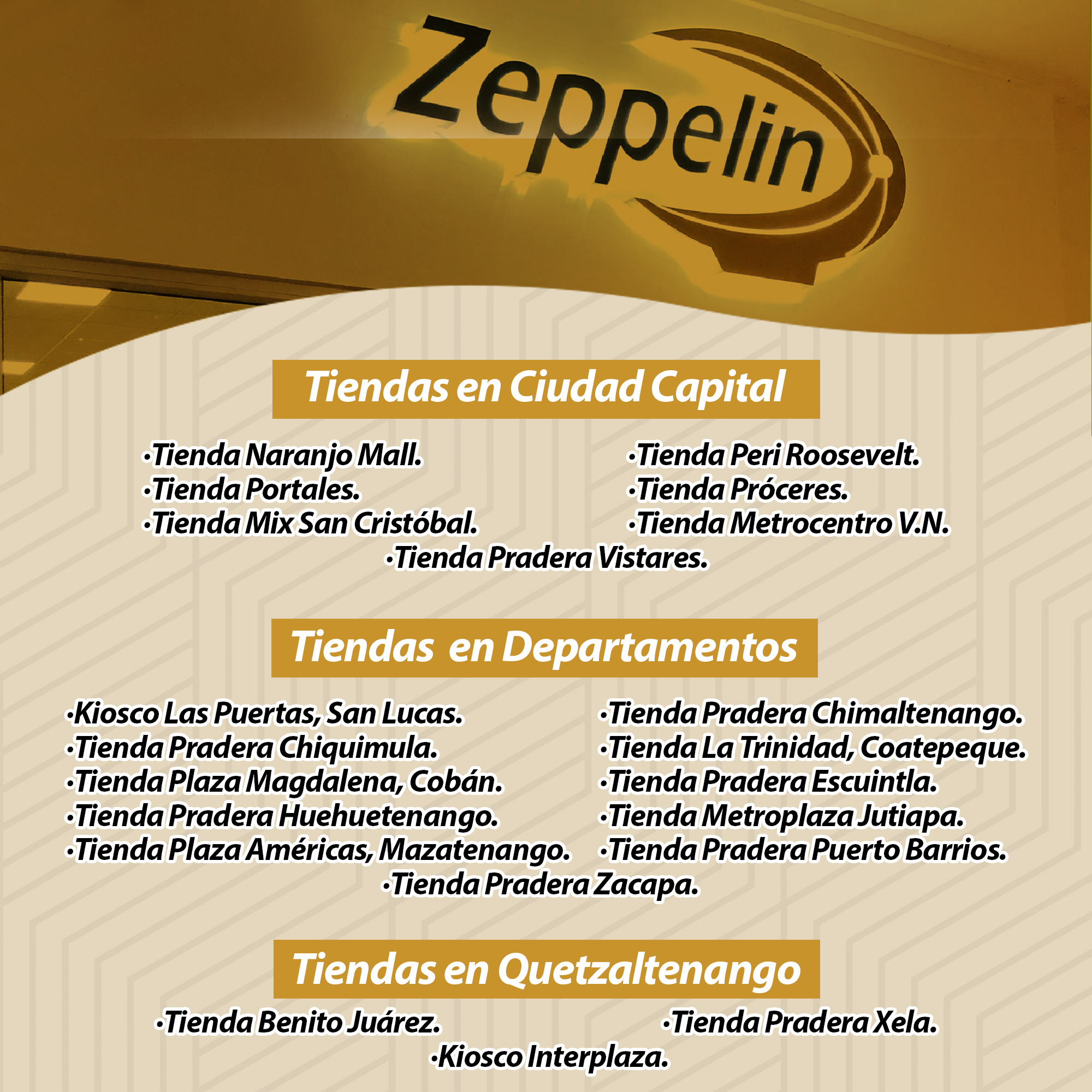 🛍 Encuentra un Zeppelin cerca de ti. 🛍... - Zeppelin Express | Facebook