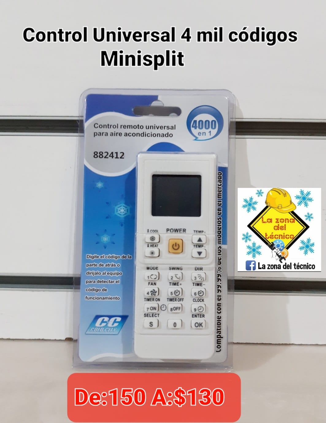 ‼️CONTROL UNIVERSAL PARA MINISPLIT‼️... - La zona del técnico