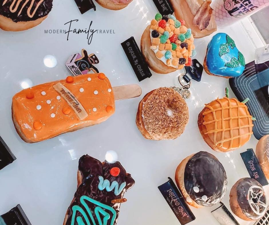 This voodoo doll donut is so cute I almost rather take it home