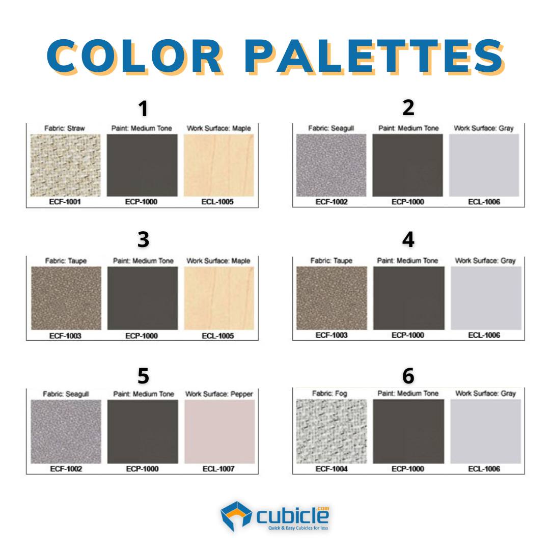 Cubicle.com - Check out the 6 fabulous workstation color...