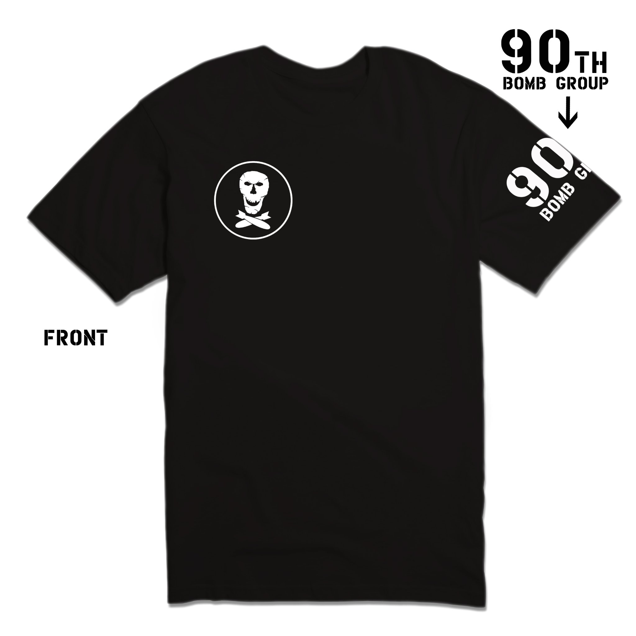 What are 90th Bomb Group Jolly Roger shirt design considerations?