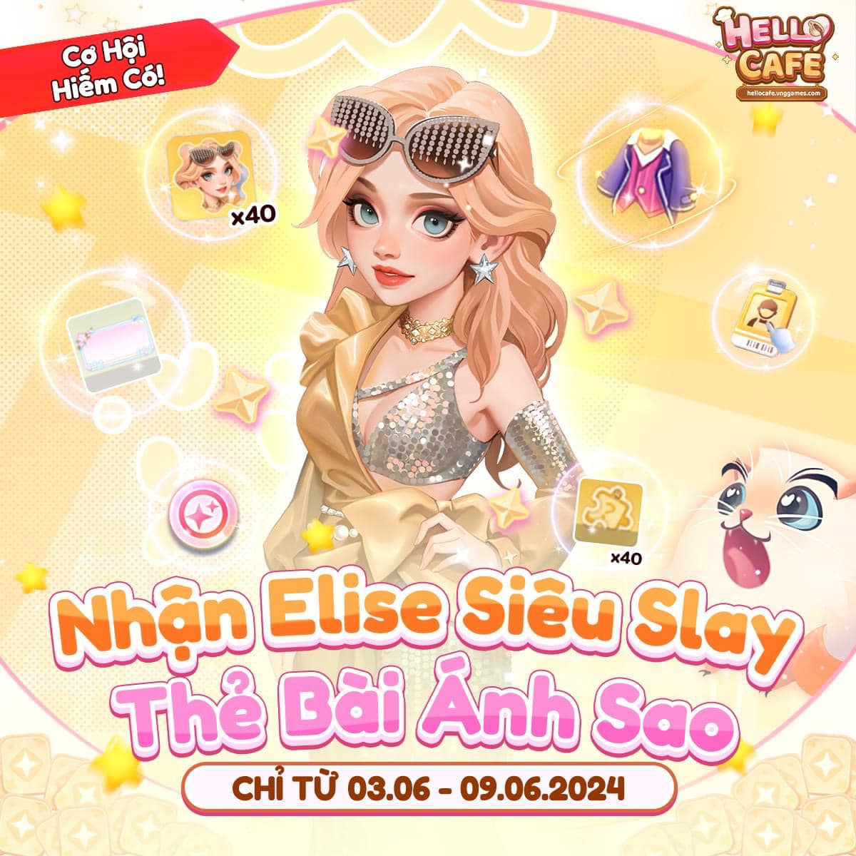 Hello Café - 💟 NHẬN ELISE CỰC SLAY 💟 VÀO THẺ BÀI ÁNH SAO... | Facebook