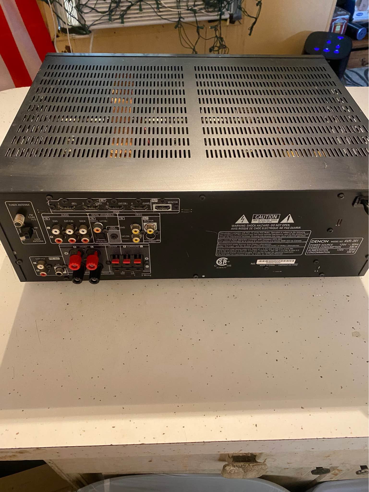 Denon AVR391 receiver/amplifier Home Theater Systems Vero Beach