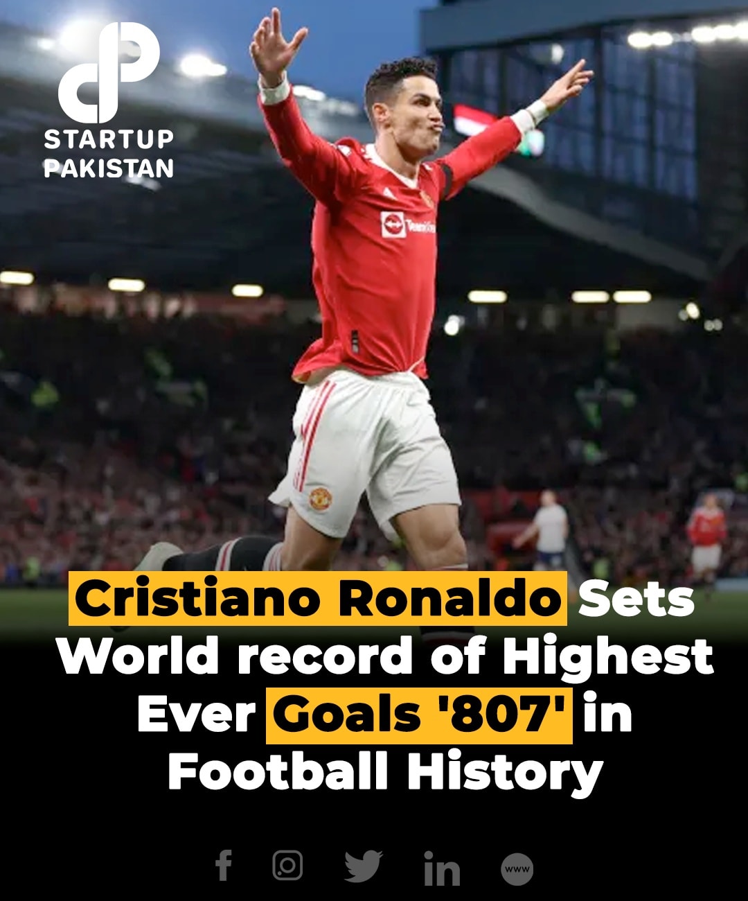 Startup Pakistan - Portuguese star soccer player Cristiano Ronaldo has ...