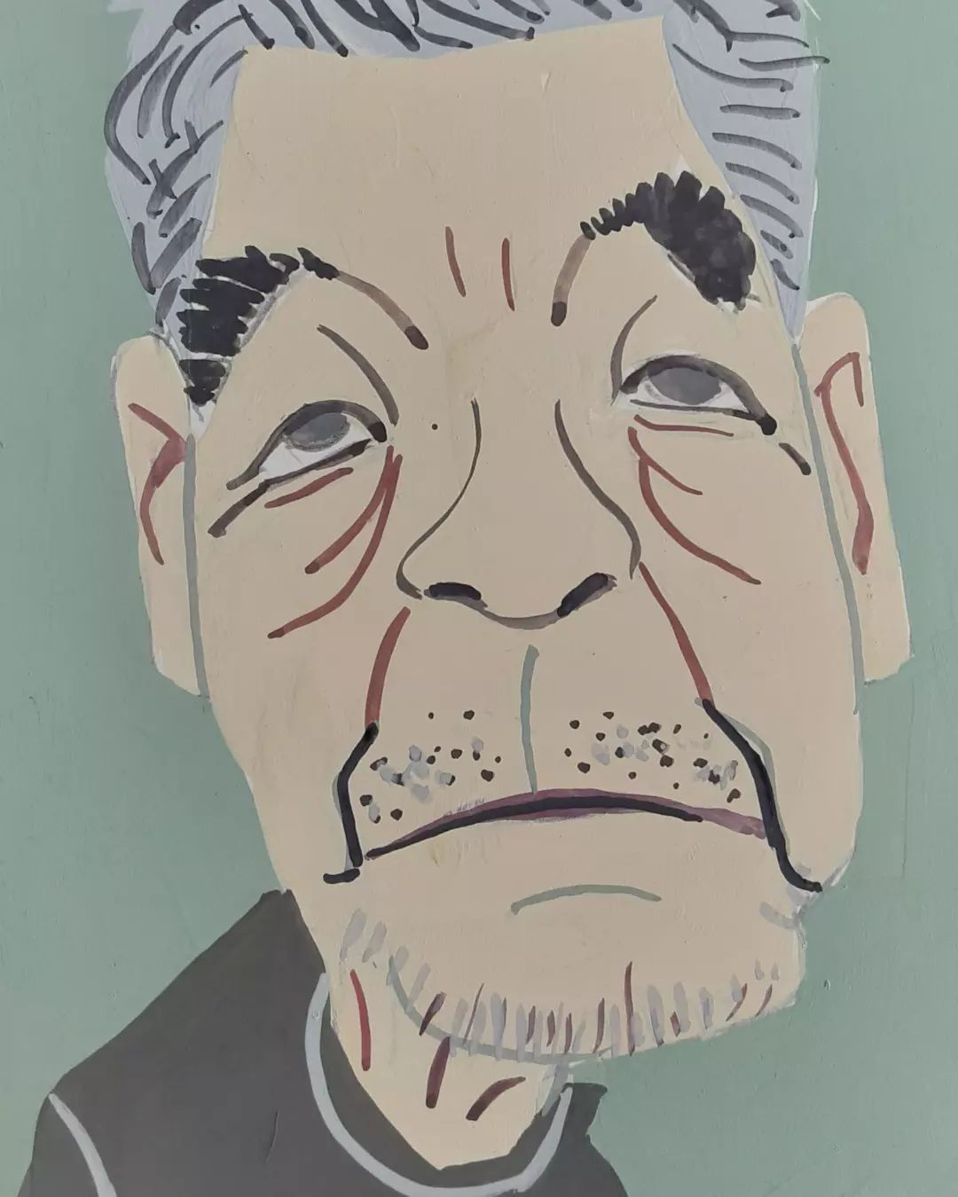 湯布院のにがおえ屋さん - #柄本明 #似顔絵 #俳優 #portrait #湯布院のにがおえ屋さん