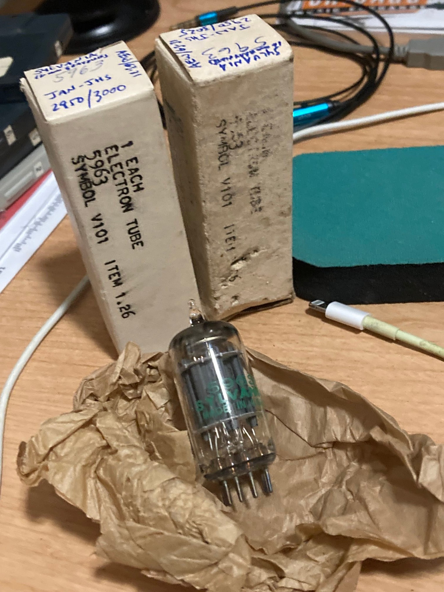 Tube électronique RCA 5963 (équivalent 12AU7A/ECC82) - NOS (New Old Stock) Dans Son Emballage - Neuf