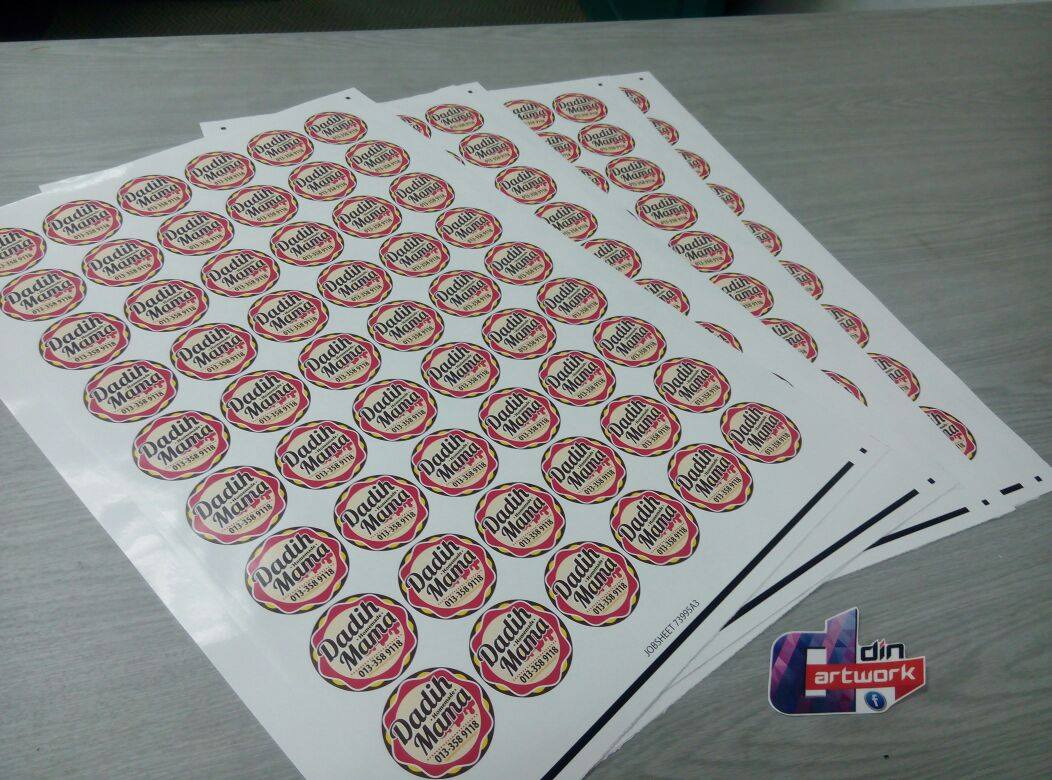 Din Artwork - DADIH MAMA LABEL STICKER Done!!!...