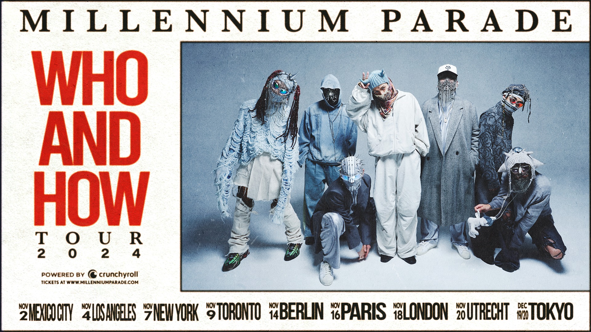 Millennium Parade tour merchandise now available