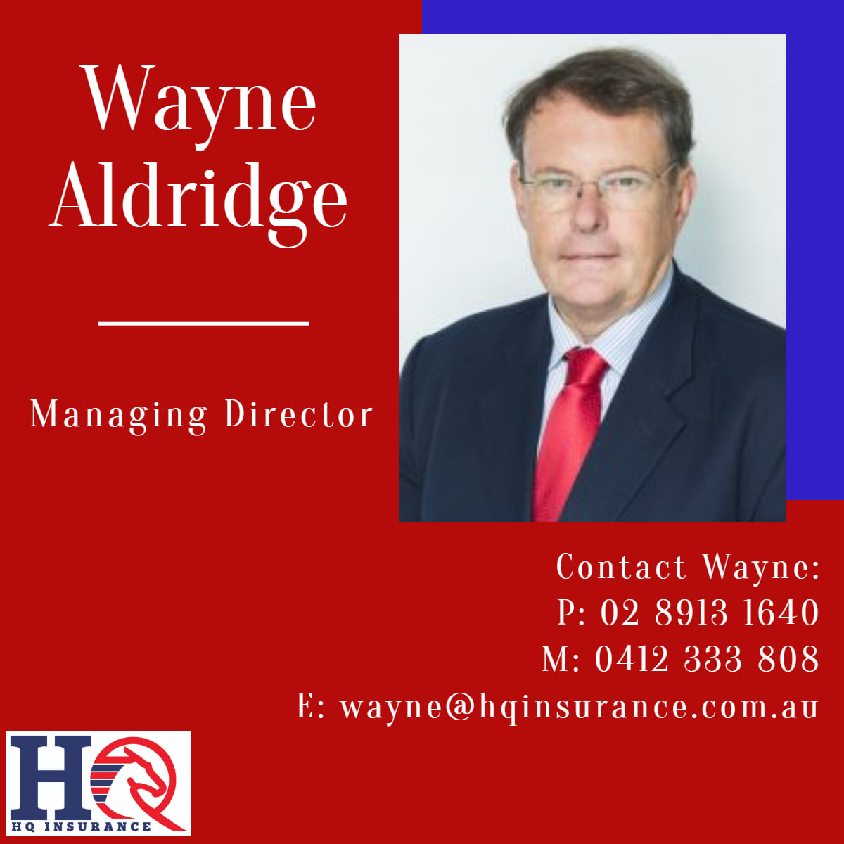 🔵 Meet The Team 🔴 Wayne leads the... - HQ Insurance Pty Ltd