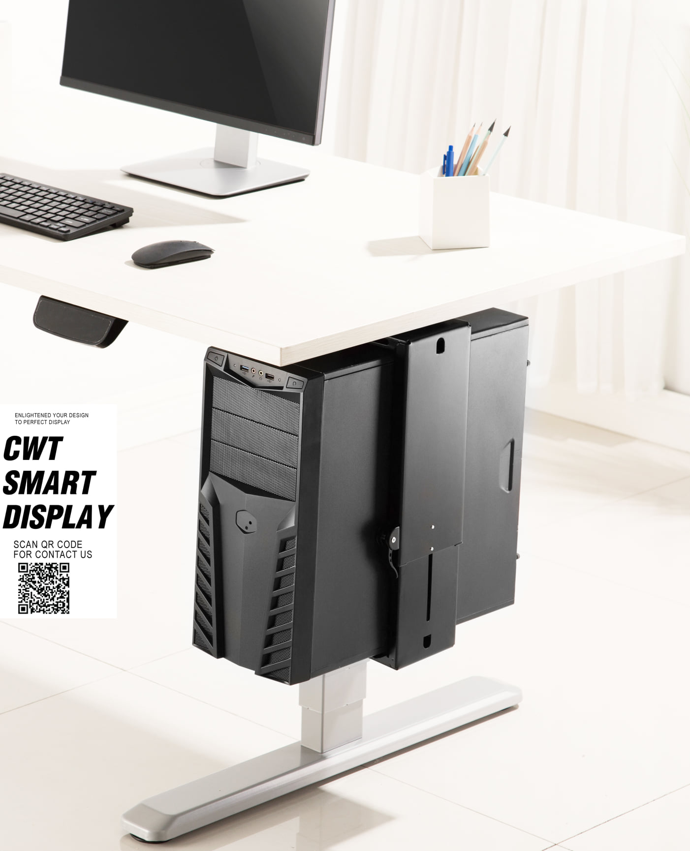 CWT Smart Display - --- N E W --- ขาแขวน CPU ติดตั้ง กับโต๊ะทำงาน เพื่อ ...