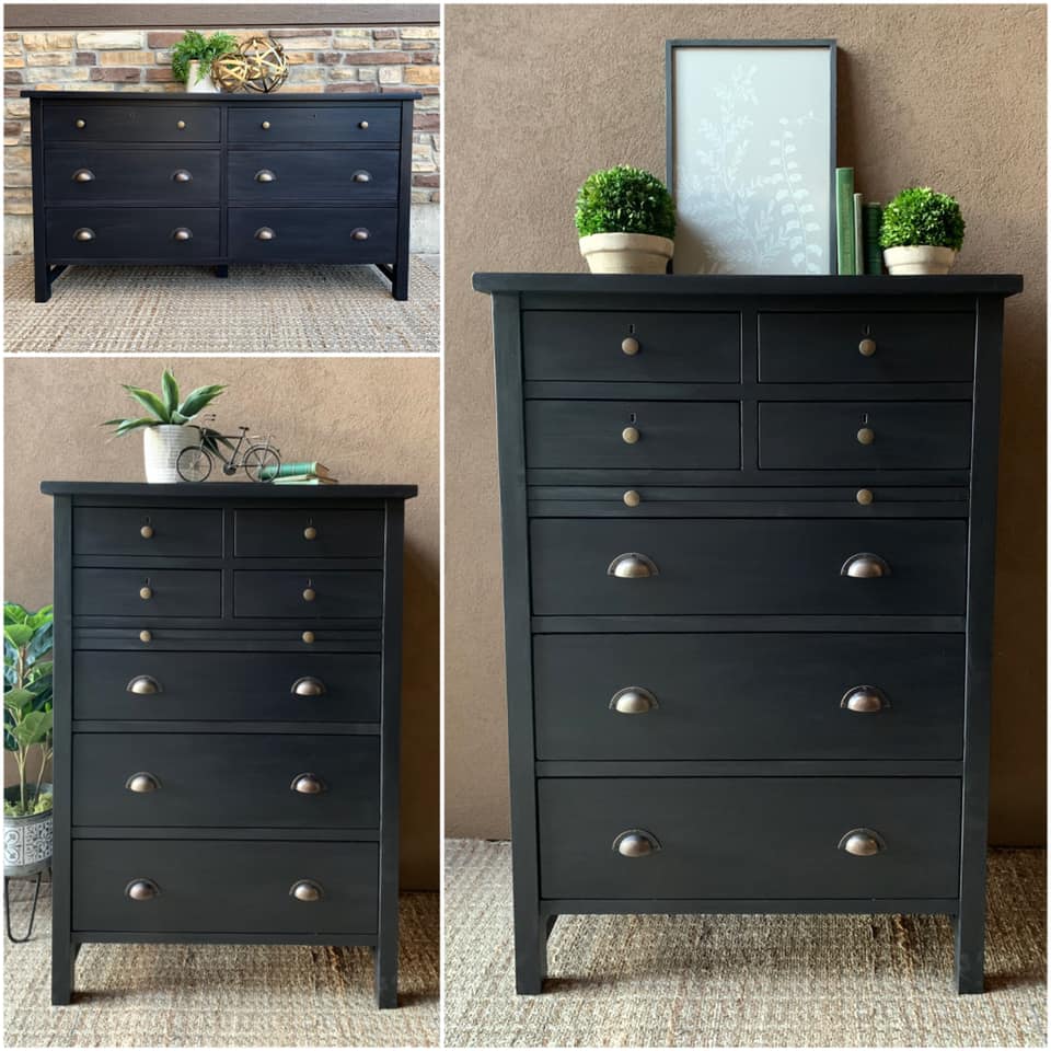 pottery barn black dresser Refinished dressers in Annie Sloan Athenian rosette FINISH:ESPRESSO backless halter maxi dress instructions and a nylon