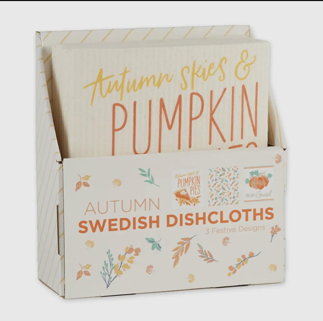 SwedeDishcloths Swedish Dishcloths – Autumn Mix Set Of 3 – Eco-Friendly Cotton/Wood Pulp