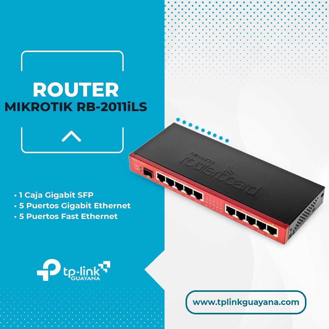 tplinkguayana - El Router Mikrotik RB2011iLS es el equipo... | Facebook