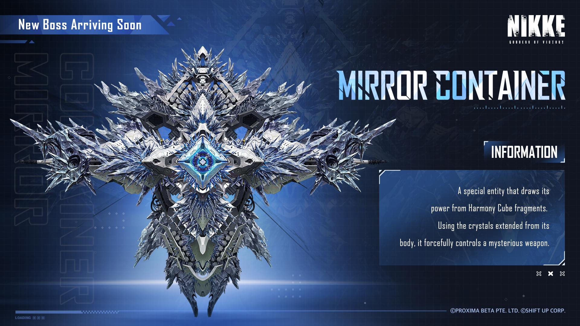 GODDESS - 【New Rapture Introduction - Mirror Container】 A new boss ...