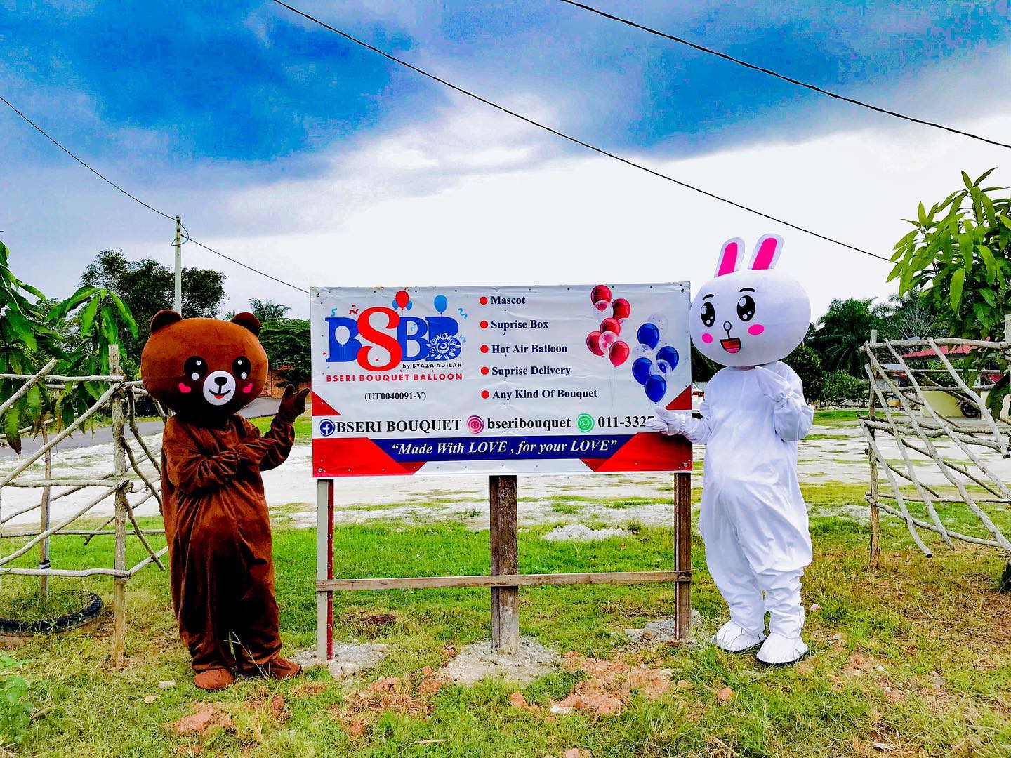 Bseri bouquet & balloon | Kampong Tengah