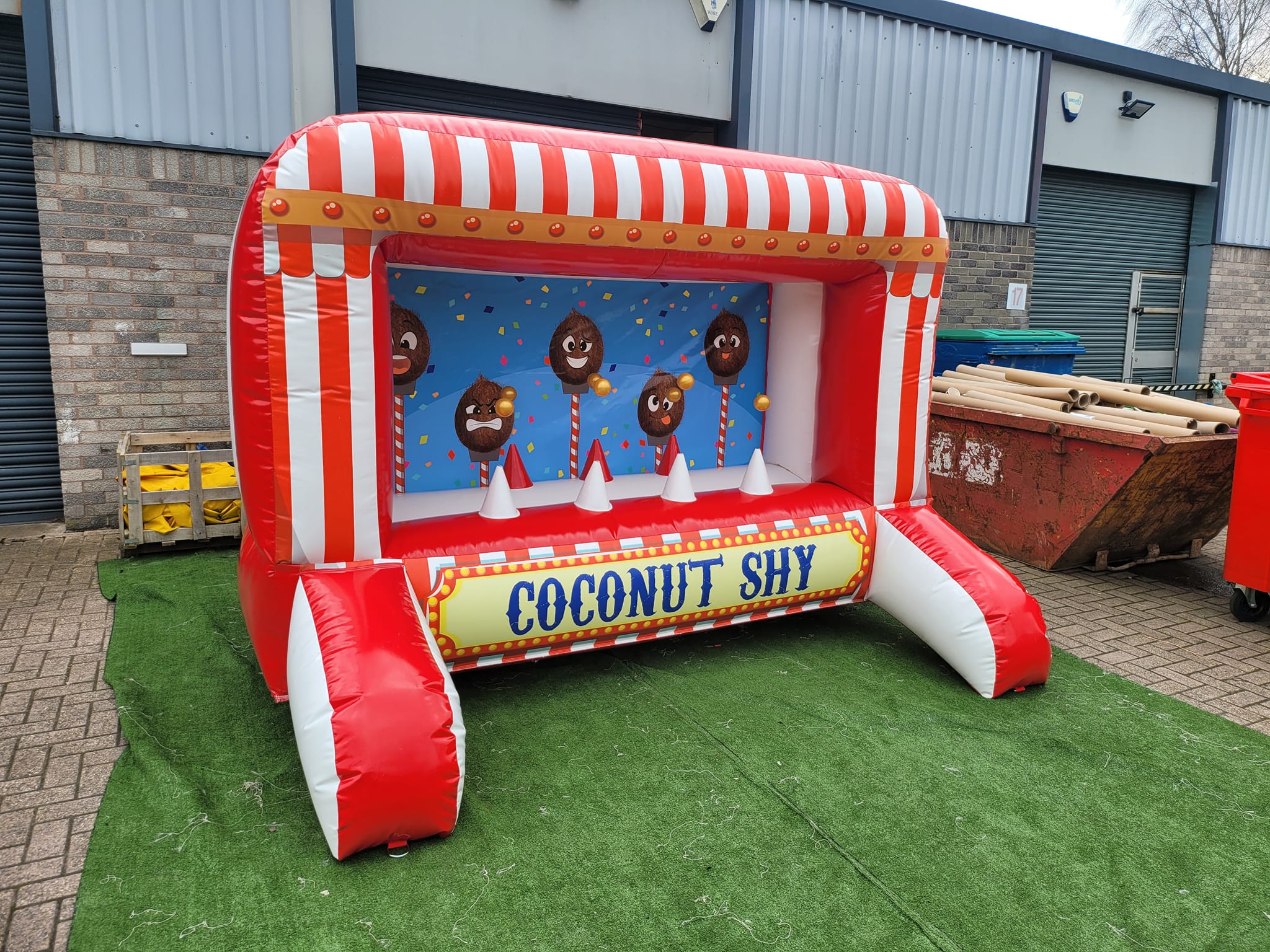 New style shootout coconut shy in... - Vortex Inflatables.UK