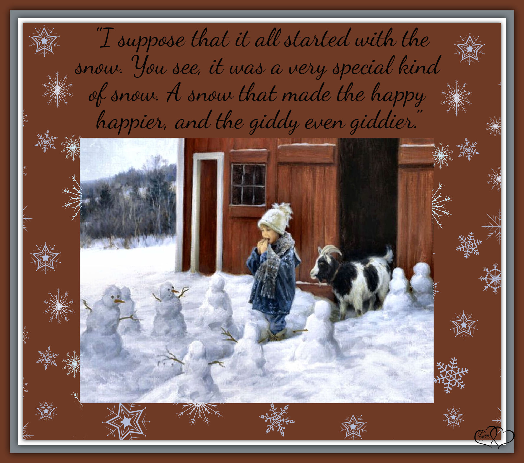 ⛄ ️ ⁀⋱‿•.♡.•⁀ ️ The first... - Every Picture Tells A Story