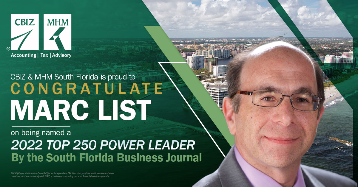 CBIZ, Inc. - We are proud to announce that Marc List,...