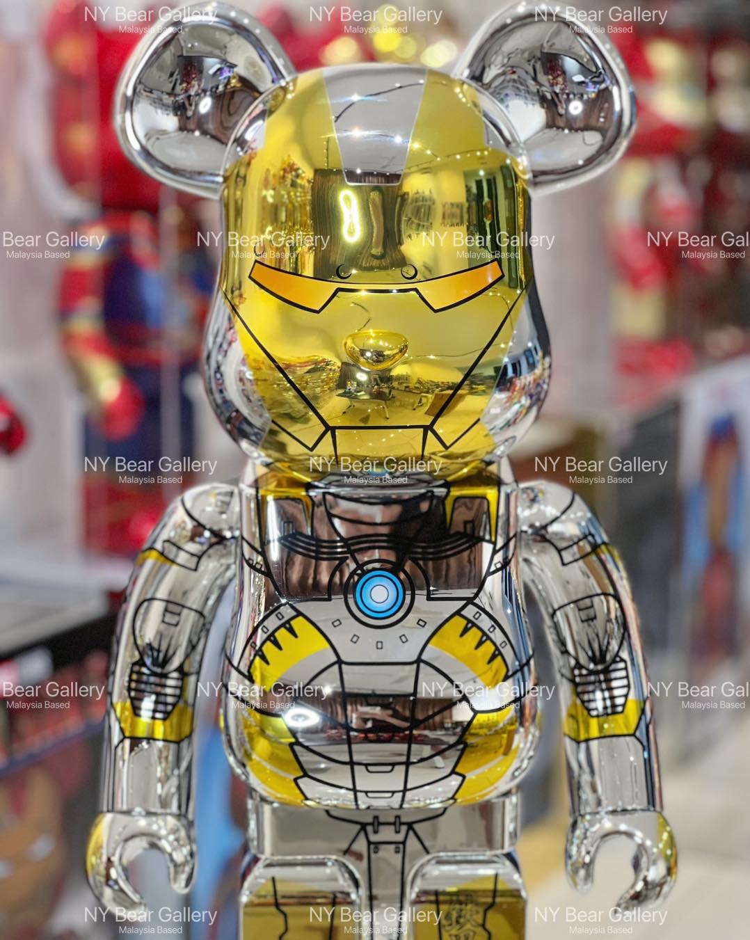 Bearbrick x IRON MAN HAJIME SORAYAMA Metropolis Variant Ver. 1000