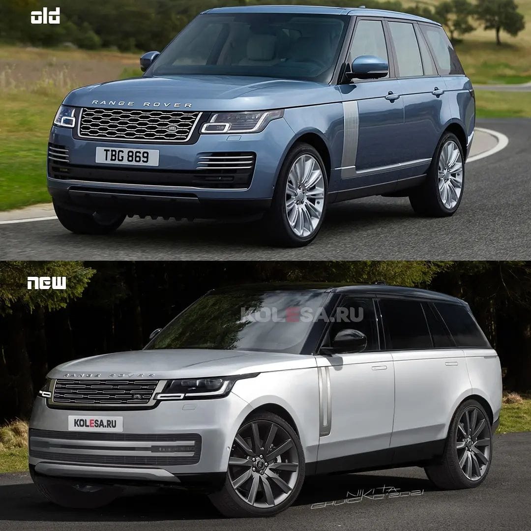 Motospot bw - The next 2022 Range Rover rendering compared... | Facebook