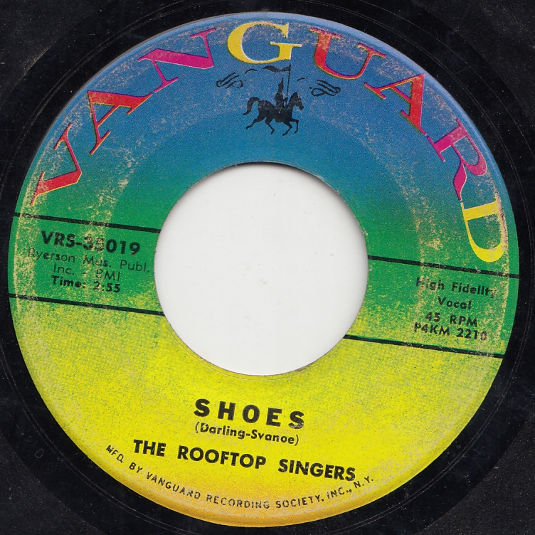 Vintage 45 RPM Record: Rooftop Singers - Tom Cat / Shoes (1963
