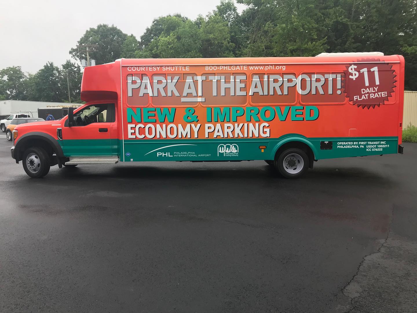 CT Wraps - A fleet of shuttle busses in PA. A throwback to...